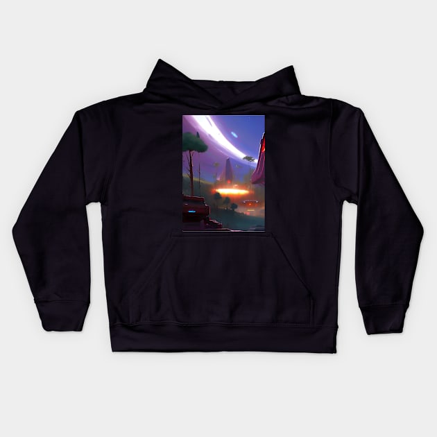 PORTAL TO THE STARS Kids Hoodie by sailorsam1805